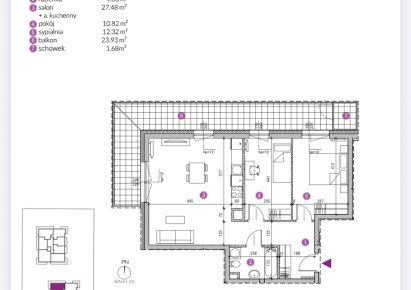 mieszkanie na sprzedaż - Lublin, Sławin, Bukszpanowa